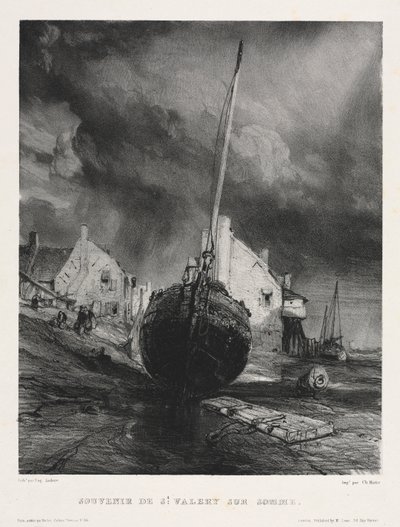 Six Marines: Pamiątka z Saint Valéry sur Somme autorstwa Eugene Isabey