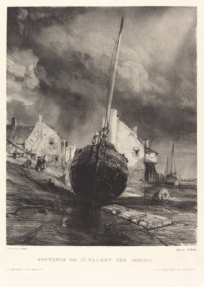 Pamiątka św. Valéry sur Somme autorstwa Eugene Isabey