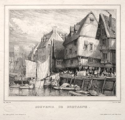 Pamiątki: Pamiątka Bretanii, 1832. autorstwa Eugene Isabey