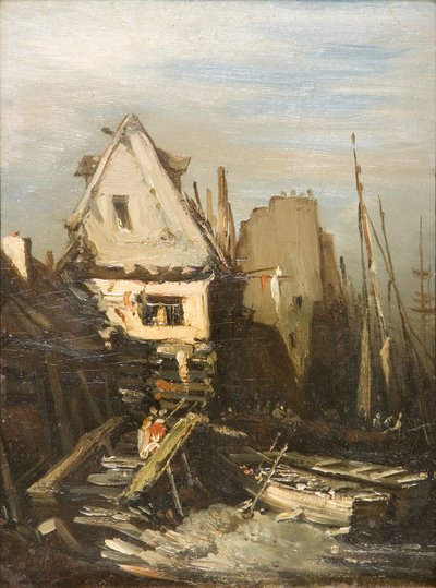 „Port normański”, 1823-1886 autorstwa Eugene Isabey