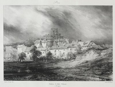 Malownicze i romantyczne podróże po starożytnej Francji, Owernia..., 1830. autorstwa Eugene Isabey