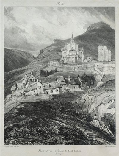Malownicze i romantyczne podróże po antycznej Francji, Owernia..., 1831. autorstwa Eugene Isabey