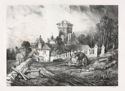 Malownicze i romantyczne podróże po starożytnej Francji, Owernia..., 1832. autorstwa Eugene Isabey
