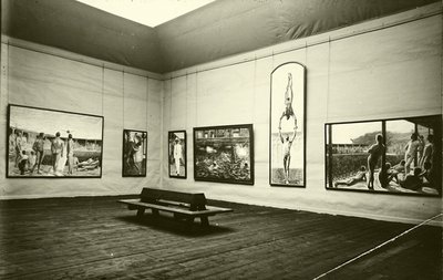 Wystawa Eugene Jansson (zdjęcie czarno-białe) autorstwa Eugène Jansson