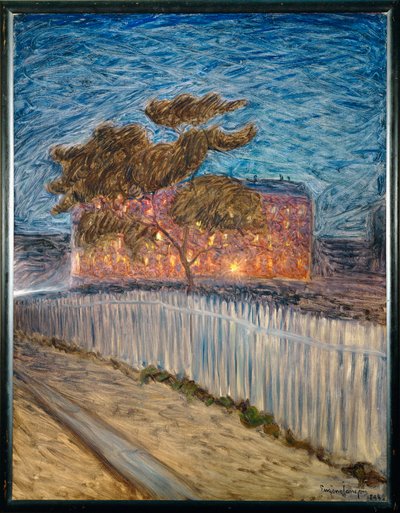 Logement proletaire - proletariacki dom mieszkalny (obraz na płótnie) autorstwa Eugene Jansson