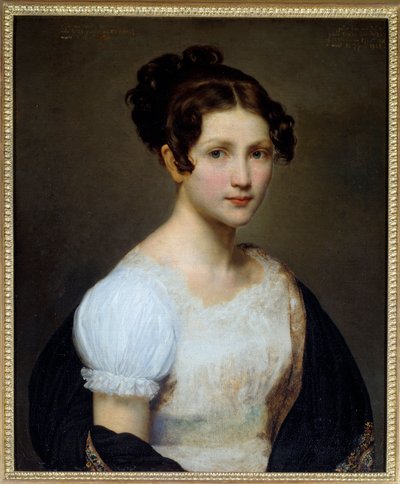 Portret Eugenii Pameli Larivière, siostry malarza (1804-1824). Obraz Eugene Lariviere (1801-1823) autorstwa Eugene Lariviere