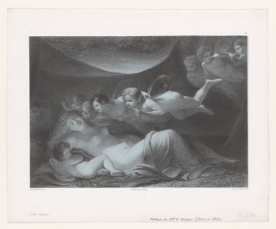Śniąca Psyche Le Rêve (tytuł na obiekcie) autorstwa Eugene Leroux