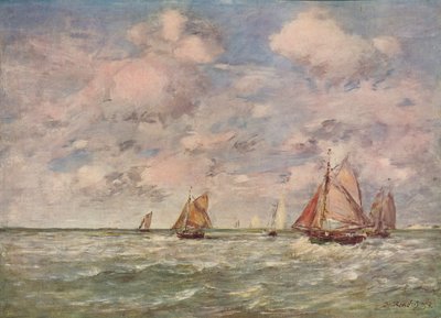 Pejzaż morski, ok. 1850 autorstwa Eugene Louis Boudin
