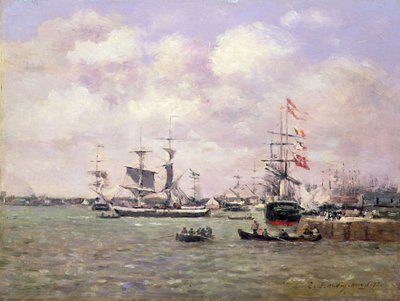 Antwerpia autorstwa Eugene Louis Boudin