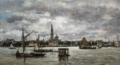 Antwerpia Skalda autorstwa Eugene Louis Boudin