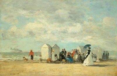 Scena na plaży, 1862. autorstwa Eugene Louis Boudin