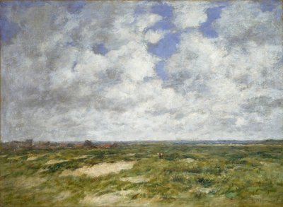 Berck, pochmurny krajobraz, 1882 autorstwa Eugene Louis Boudin