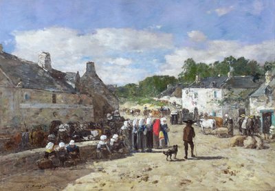 La Fete, ok.1865 autorstwa Eugene Louis Boudin