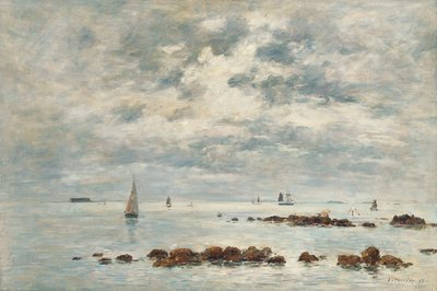 Odpływ, Saint Vaast la Hougue, 1892 autorstwa Eugene Louis Boudin