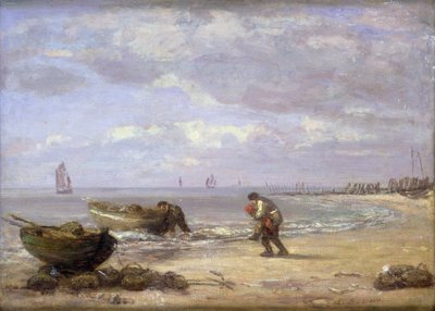 Odpływ w pobliżu Honfleur autorstwa Eugene Louis Boudin