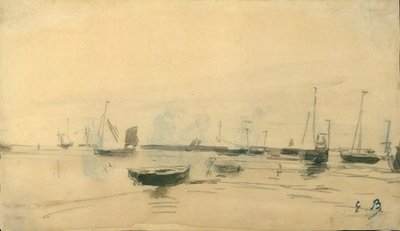 Scena morska prosto, 1870-85. autorstwa Eugene Louis Boudin