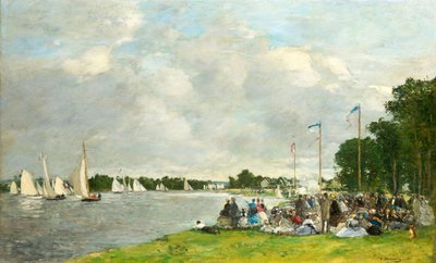 Regaty w Argenteuil, 1866. autorstwa Eugene Louis Boudin