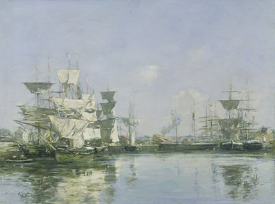 Basen w Deauville, ok. 1880-85 autorstwa Eugene Louis Boudin