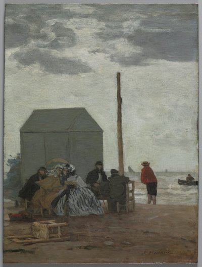 Plaża w Deauville, 1864. autorstwa Eugene Louis Boudin