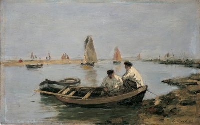 Ujście, połowa XIX wieku autorstwa Eugene Louis Boudin