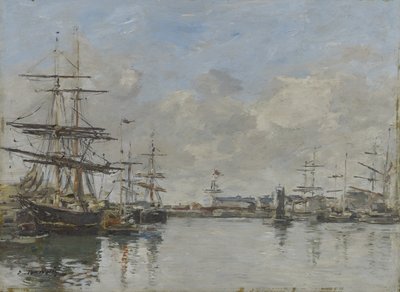 Port Le Havre, ok. 1885-90 autorstwa Eugene Louis Boudin
