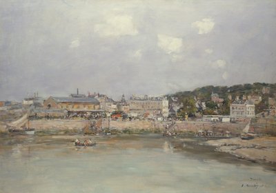 Port w Trouville, 1884 autorstwa Eugene Louis Boudin