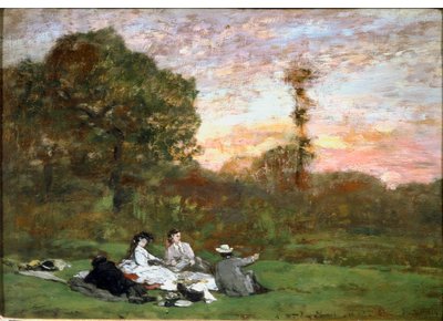 Śniadanie na trawie autorstwa Eugene Louis Boudin