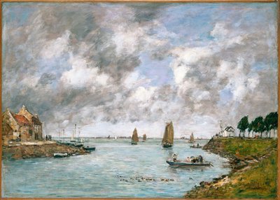 Ujście rzeki Somme, St. Valery-sur-Somme, 1891 autorstwa Eugene Louis Boudin
