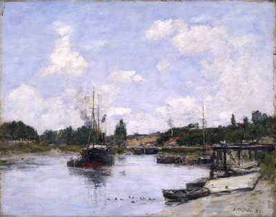 Port, Saint-Valéry-sur-Somme, 1892 autorstwa Eugene Louis Boudin