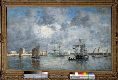 Port Carnaret Obraz Eugene Louis Boudin (1824-1898). 1872. wym. 0,55x0,89m. Paryż, Muzeum Orsay autorstwa Eugene Louis Boudin