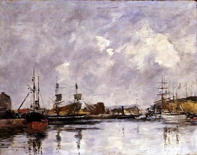 Port Dunkierka autorstwa Eugene Louis Boudin