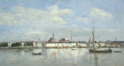 Nabrzeże w Antwerpii autorstwa Eugene Louis Boudin