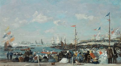 Regaty w Le Havre, 1869 autorstwa Eugene Louis Boudin