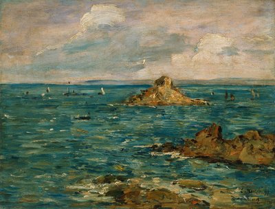 Morze w Douarnenez autorstwa Eugene Louis Boudin
