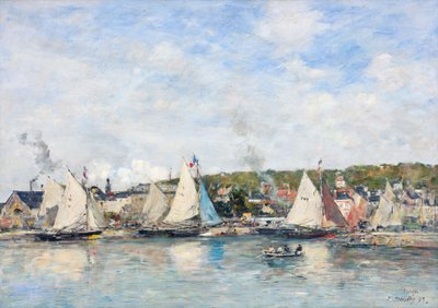 Port Trouville, 1893. autorstwa Eugene Louis Boudin