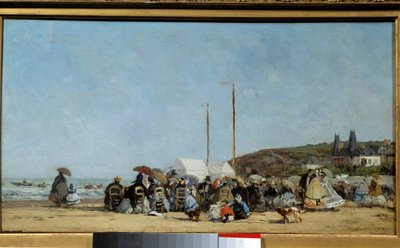 Plaża Trouville autorstwa Eugene Louis Boudin