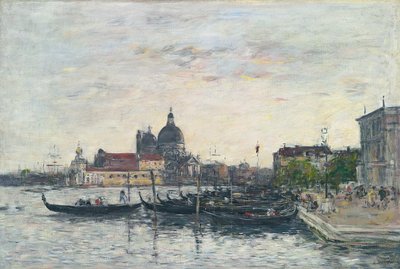 Wenecja, Kret przy wejściu do Canal Grande i Salute, Wieczór, 1895 autorstwa Eugene Louis Boudin