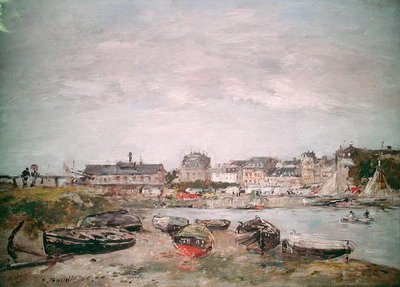 Widok na port, Trouville autorstwa Eugene Louis Boudin