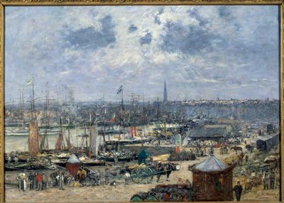 Widok na port w Bordeaux Obraz Eugene Louis Boudin (1824-1898) 1874 Nd. 0,7x1,02 m Paryż, musee d