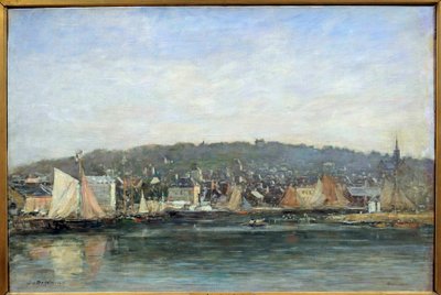 Widok na port Trouville Malarstwo Eugene Louis Boudin autorstwa Eugene Louis Boudin