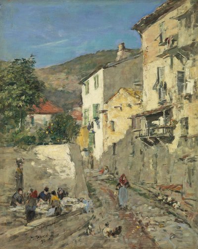 Villefranche autorstwa Eugene Louis Boudin