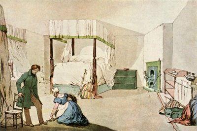 „Sypialnia w karczmie”, 1830, 1943. autorstwa Eugene Louis Lami