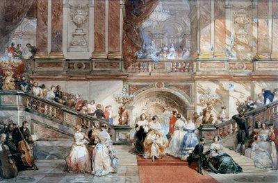 Bal w Hotelu de Ville, 1860 autorstwa Eugene Louis Lami