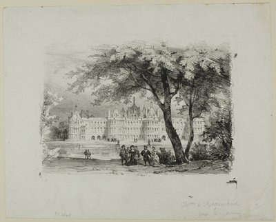 Zamek Chambord autorstwa Eugene Louis Lami