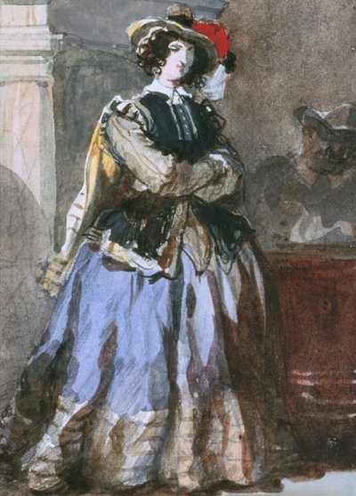 Portret kobiety, XIX wiek. autorstwa Eugene Louis Lami