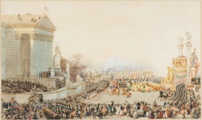 Tłumaczenie popiołów Napoleona: 15 grudnia 1840 autorstwa Eugene Louis Lami