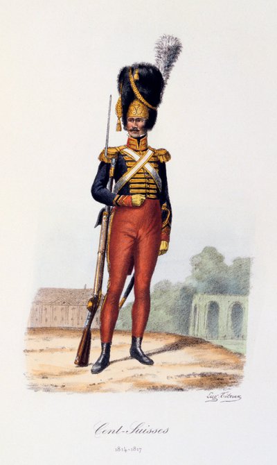 Sto Szwajcarów, 1814-17 autorstwa Eugene Titeux