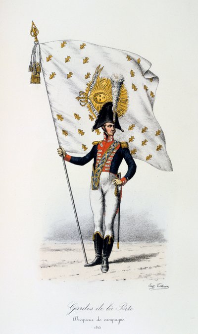 Straż Bramy, flaga kampanii, 1815 autorstwa Eugene Titeux