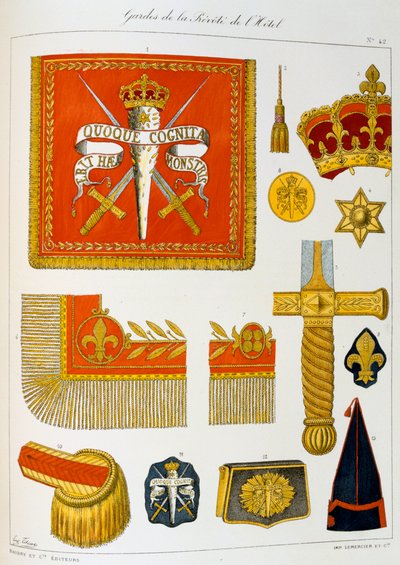 Hotel Provost Guards, Insygnia autorstwa Eugene Titeux
