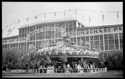 Widok na Coney Island, 1903 (negatyw azotanów) autorstwa Eugene Wemlinger